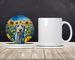 Irish Wolfhound In Sunflowers Large Sandstone Coasters Pack Of 4 Absorbent Round Coasters Decor Gifts For Men Or Women, 4 In, Multicolor_maomaolike.com