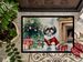 Shih Tzu Cozy Christmas Doormat Front Door Mat Indoor Outdoor Rugs For Entryway, Non Slip Washable Low Pile, 24H X 36W_maomaolike.com