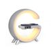 New Intelligent G Shaped LED Lamp Bluetooth Speake Wireless Charger Atmosphere Lamp App Control For Bedroom Home Decor_maomaolike.com