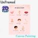 Wudu Chart Painting Poster, Soft Pink Cartoon-style Instructional Poster, Clear Step-by-step Ritual Ablution Guide, Suitable For Home And Religious_maomaolike.com
