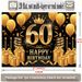 60th Birthday Party Banner - 2D Flat Polyester Backdrop, Wall Hanging Photo Props, Celebration Party Decor_maomaolike.com