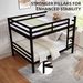 Full Over Full Bunk Bed With Thick Posts,Wooden Bunk Bed With High Guardrail And Ladder For Kids, Teens, Dorm Rooms, And Guest Rooms,No Box Spring Needed, Espresso_maomaolike.com