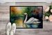 Swan Doormat Front Door Mat Indoor Outdoor Rugs For Entryway, Non Slip Washable Low Pile, 24H X 36W_maomaolike.com