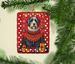 Bearded Collie Holiday Christmas Porcelain Ornament Christmas Tree Hanging Decorations For Home Christmas Holiday, Rectangle, Gift, Multicolor_maomaolike.com