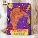 Ms. Frizzle Energy Themed Painting Poster, Vibrant Cartoon-style Educational Art Poster, Lively Design With Stationery & Science Motifs, Suitable For_maomaolike.com