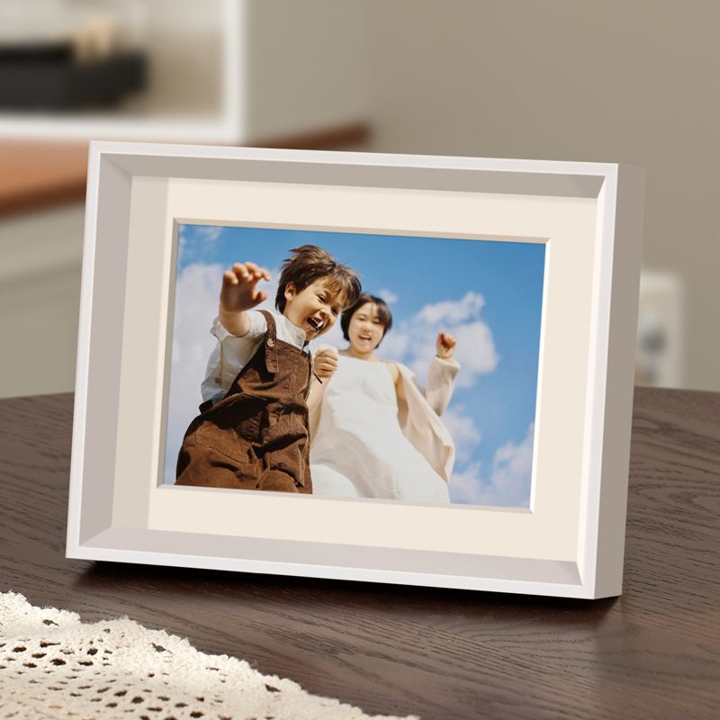 Solid Wood Display Stand High-End Feel 6inch 7inch 8inch A4 A3 Black Narrow Edge Simple Wall-Mounted Photo Empty Frame_maomaolike.com