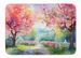 Michigan Blossoms In Watercolor Memory Foam Kitchen Mat Machine Washable Anti-Fatigue Mat Cushion Comfort Bath Mat Or Kitchen Rug_maomaolike.com