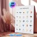 Spanish Vowel Learning Painting Poster, Cute Cartoon Illustrated Educational Poster, Assists With Spanish Vowel Learning, Suitable For Study Rooms And_maomaolike.com