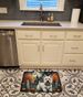 Westie Spooky Halloween Memory Foam Kitchen Mat Machine Washable Anti-Fatigue Mat Cushion Comfort Bath Mat Or Kitchen Rug_maomaolike.com