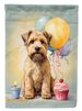 Wheaten Terrier Happy Birthday House Flag Large Porch Sleeve Pole Decorative Outside Yard Banner Artwork Wall Hanging, Polyester, House Size, Multicolor_maomaolike.com