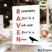 Grammar Reminder Painting Poster, Minimalist Typography With Raven Silhouette Poster, Practical Guide To Distinguish Affect & Effect, Ideal For Study_maomaolike.com