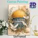 Peaceful Golden Dome & White Doves Painting Poster, Soft Watercolor Style Detailed Religious Architecture With Olive Branches Poster, Serene Spiritual_maomaolike.com