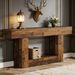 Wooden Console Table, Farmhouse 2-Tier Sofa Table Entryway Table_maomaolike.com