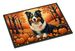Collie Fall Doormat Front Door Mat Indoor Outdoor Rugs For Entryway, Non Slip Washable Low Pile, 24H X 36W_maomaolike.com