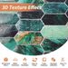 30*30cm*10 Pieces 3D Emerald Hexagon Tile Crystal Stickers – Self-Adhesive Waterproof Wall Covering For Shower & Kitchen_maomaolike.com