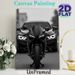 Motorcycle & Sports Car Themed Painting Poster, Monochrome Sleek Vehicle Close-up Poster, Stylish Automotive Decor Ideal For Garage, Living Room Or_maomaolike.com