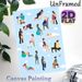 Labor & Delivery Positions Painting Poster, Flat-style Illustrated Pregnancy Birthing Positions Poster, Practical Birthing Position Guide For_maomaolike.com