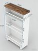 4-Tier Storage Cart, Slim Rolling Narrow Kitchen Cart For Small Place_maomaolike.com