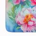 Peonies In Watercolor Memory Foam Kitchen Mat Machine Washable Anti-Fatigue Mat Cushion Comfort Bath Mat Or Kitchen Rug_maomaolike.com