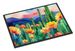 Arizona Saguaro Cactus Blossom In Watercolor Doormat Front Door Mat Indoor Outdoor Rugs For Entryway, Non Slip Washable Low Pile, 24H X 36W_maomaolike.com