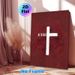 Christian Cross Painting Poster, Vintage Distressed White Cross With "ALL TO JESUS" Text Poster, Inspirational Religious Decor For Living Room, Prayer_maomaolike.com