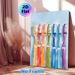 Colorful Toothbrushes Painting Poster, Vibrant Oil Painting Style Poster, Cheerful Multi-colored Toothbrushes With Foam Bubbles, Adds Lively_maomaolike.com