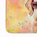 Airedale Terrier Hippie Dawg Memory Foam Kitchen Mat Machine Washable Anti-Fatigue Mat Cushion Comfort Bath Mat Or Kitchen Rug_maomaolike.com