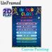 Classroom Rules Painting Poster, Vibrant Night-themed Colorful Motivational Text Poster, Conveys Positive Class Values To Foster A Harmonious Learning_maomaolike.com