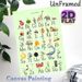 German Alphabet Painting Poster, Watercolor-style Illustrated German Alphabet Poster, Educational Visual Guide With Matching Themed Objects For Study_maomaolike.com
