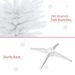 6' Artificial Pencil Christmas Tree, Slim Xmas Tree With 390 Realistic Branch Tips And Plastic Stand, White_maomaolike.com