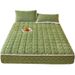 Class A Milk Velvet Quilted Sheet Single Piece Taffeta Thickened Bed Cover Winter Mattress Coral Fleece Protector_maomaolike.com