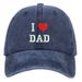 Unisex Washed cotton Embroidery DAD Alphabet baseball hat Father's Day gift hat Hip Hop hat_maomaolike.com