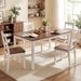 60 Inch Rectangular Dining Table With Solid Rubber Wood Legs Seat Up To 6 Anti-scratch Foot Pads For Kitchen, Dining Table And Restaurants_maomaolike.com