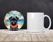Affenpinscher Luau Large Sandstone Coasters Pack Of 4 Absorbent Round Coasters Decor Gifts For Men Or Women, 4 In, Multicolor_maomaolike.com