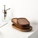 Tableware Solid Wood Round Dessert Japanese-style Tray Snack Dried Fruit Wooden Plate_maomaolike.com