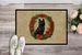 German Spitz Christmas Flowers Doormat Front Door Mat Indoor Outdoor Rugs For Entryway, Non Slip Washable Low Pile, 24H X 36W_maomaolike.com