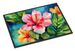 Hawaii Hawaiian Hibiscus In Watercolor Doormat Front Door Mat Indoor Outdoor Rugs For Entryway, Non Slip Washable Low Pile, 24H X 36W_maomaolike.com