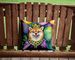 Shiba Inu King Of Mardi Gras Throw Pillow Machine Washable, Indoor Outdoor Decorative Pillow For Couch, Bed Or Patio, 14Hx14W_maomaolike.com