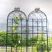 2 Pack Metal Garden Trellis 71" X 19.7" Rustproof Trellis For Climbing Plants Outdoor Flower Support Black_maomaolike.com