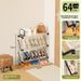 Slim Slanted Shoe Rack, Multi-Tier Space-Saving Shoe Storage Organizer, Thin Narrow Entryway Shoe Shelf, Freestanding Lightweight Shoe Holder_maomaolike.com
