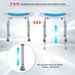 Homcom 6-Level Adjustable Curved Bath Stool Spa Shower Chair Non-Slip Design For The Elderly, Injured, & Pregnant Women_maomaolike.com