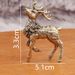 Brass Pair Of Plum Blossom Ornaments Home Office Decorations Christmas Deer Moving Forward Small Gifts Crafts_maomaolike.com