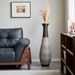 39-Inch Tall Standing Designer Floor Vase - Durable Artificial Rattan - Elegant Two-Tone Dark Brown Finish - Ideal Decor Accent For Living Room, Bedroom, Entryway - Stylish Home Decor Statement Piece_maomaolike.com