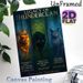 Warrior Cats Thunderclan Legacy Painting Poster, Mystical Dark-toned Fantasy Feline Poster, Captivating Clan-themed Artwork Ideal For Living Room_maomaolike.com