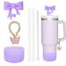 Accessories Set 10mm Diamond Straw Cap Glitter Silicone Cup Protective Cover Personality Trend_maomaolike.com