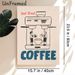 Coffee Themed Painting Poster, Minimalist Cartoon Barista & Coffee Machine Poster, Playful Coffee-focused Decor, Ideal For Coffee Shops, Kitchen And_maomaolike.com