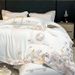 Wholesale 60 Count Austrian Lenzing Tencel Four-Piece Simple Naked Sleep Double-Sided Cool Silky Embroidery 4-Piece Set_maomaolike.com