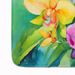 Orchids In Watercolor Memory Foam Kitchen Mat Machine Washable Anti-Fatigue Mat Cushion Comfort Bath Mat Or Kitchen Rug_maomaolike.com