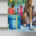 Brindle Greyhound Christmas Reindeer House Flag Large Porch Sleeve Pole Decorative Outside Yard Banner Artwork Wall Hanging, Polyester, House Size, Multicolor_maomaolike.com