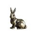 Vintage Copper-Plated Metal Little Lucky Desktop Small Ornament Twelve Zodiac Rabbit Tea Pet Creative Decoration Craft_maomaolike.com
